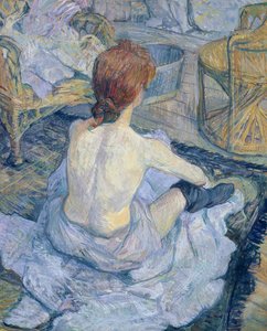 彼女のトイレの女性 作： Henri de Toulouse Lautrec