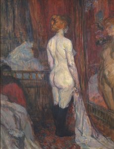 鏡の前の少女 作： Henri de Toulouse Lautrec