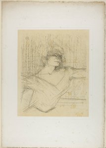 Yvette Guilbert—In the Glue、『Yvette Guilbert』より 作： Henri de Toulouse-Lautrec