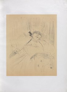 Yvette Guilbert-英語シリーズ: 古い歌 作： Henri de Toulouse-Lautrec