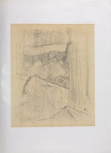 Yvette Guilbert-English シリーズ: 聴衆への敬礼 作： Henri de Toulouse-Lautrec
