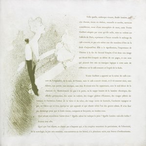 イヴェット・ギルベール＝フレンチ・シリーズ: No. 2 作： Henri de Toulouse-Lautrec