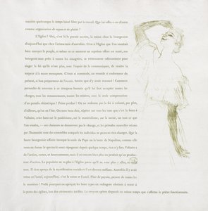イヴェット・ギルバート＝フレンチシリーズ：No.7 作： Henri de Toulouse-Lautrec