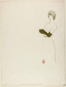 イヴェット・ギルバート 作： Henri de Toulouse-Lautrec