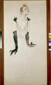 イヴェット・ギルベール 作： Henri de Toulouse Lautrec