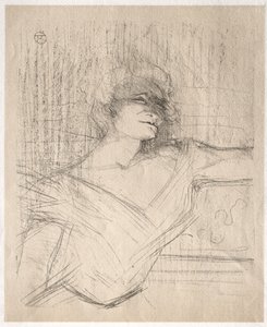 イヴェット・ギルバート：接着剤で 作： Henri de Toulouse-Lautrec