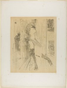 ステージ上のイヴェット・ギルバート, from イヴェット・ギルバート 作： Henri de Toulouse-Lautrec