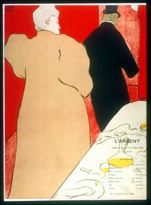 トゥールーズ＝ロートレック作『ラルジャン』1895年のポスター 作： Henri de Toulouse Lautrec