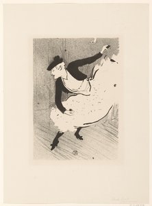 Portret van zangeres エドミー・レスコット エドミー・レスコット カフェコンサート（連載タイトル） 作： Henri de Toulouse Lautrec (signed by artist)