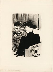 ある観客（『ル・カフェ・コンサート』より 作： Henri de Toulouse Lautrec