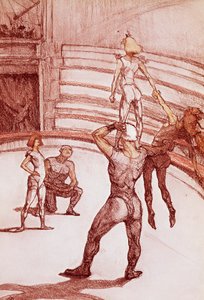 アクロバット（パステル 作： Henri de Toulouse Lautrec