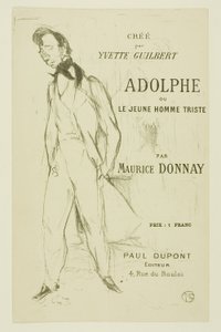 アドルフ ― 悲しい若者 作： Henri de Toulouse Lautrec