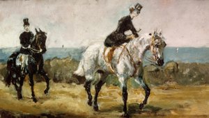アマゾンに新郎が続く 作： Henri de Toulouse Lautrec