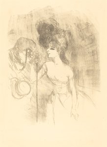 アンナ・ヘルドとバルディ (Anna Held et Baldy) 作： Henri de Toulouse Lautrec