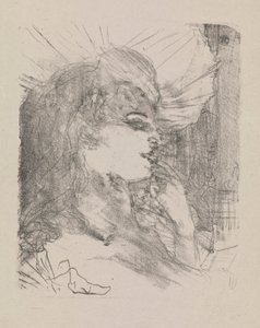 ポートレイト d より、アンナ・ヘルド 作： Henri de Toulouse Lautrec