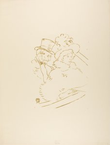 コンサートで 作： Henri de Toulouse Lautrec