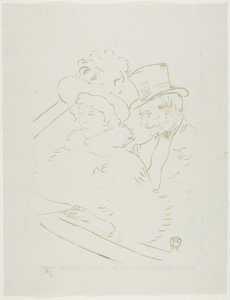 コンサートで 作： Henri de Toulouse Lautrec