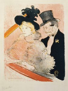 コンサートで、1896 作： Henri de Toulouse Lautrec