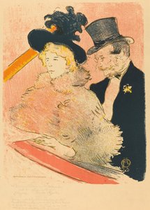 コンサート・オ・コンサートにて、1896年。 作： Henri de Toulouse Lautrec