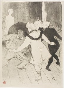 フォリー・ベルジェールにて: ムッシュー・プリュドームの謙虚さ 作： Henri de Toulouse Lautrec
