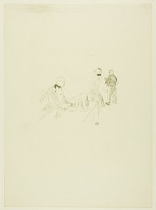 メゾンドールにて 作： Henri de Toulouse Lautrec