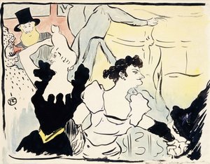 仮面舞踏会-パリのお祭り-新しいレベルで、1892 作： Henri de Toulouse Lautrec