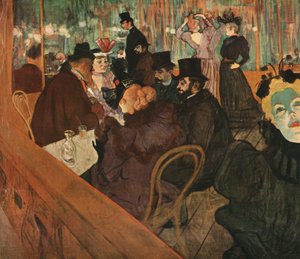 「ムーラン ルージュで」、1892 年、1952 年。 作： Henri de Toulouse Lautrec