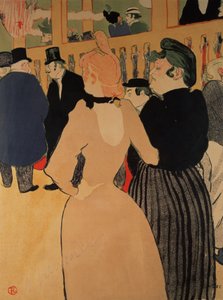 ムーランルージュ：ラグールとその姉妹、1892年 作： Henri de Toulouse Lautrec