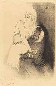 ルネッサンスで: サラ・ベルナール in Phedre A la Renaissance: Sarah Bernhardt..., 1893. 作： Henri de Toulouse Lautrec