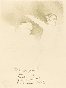 品種で: Mlle. Lender et Brasseur Aux Varieties: Mlle. Lender et Brasseur, 1893. 作： Henri de Toulouse Lautrec