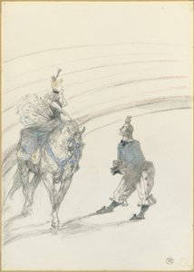 Au Cirque：PanelEcuyère、1899 作： Henri de Toulouse Lautrec