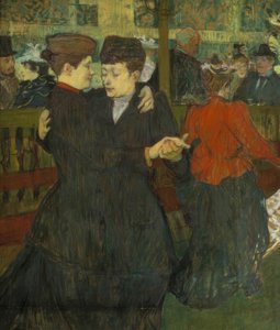 ムーランルージュで。二人のダンサー 作： Henri de Toulouse Lautrec