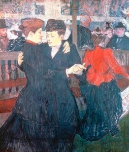 ムーランルージュで。二人のダンサー 作： Henri de Toulouse Lautrec