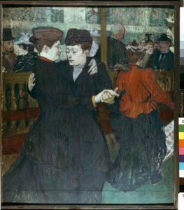 ムーランルージュで。二人のダンサー 作： Henri de Toulouse Lautrec