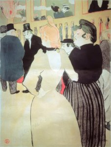ムーランルージュ：ラグールとその妹 作： Henri de Toulouse Lautrec