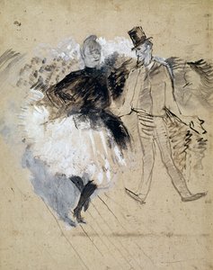 Au Moulin de la Galette」、「La Goulue」、「Valentin le Desosse」。 作： Henri de Toulouse Lautrec