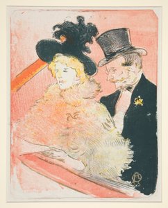 auコンサート（コンサート会場にて） 作： Henri de Toulouse Lautrec