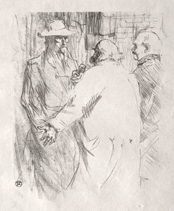 シナイ半島のふもと：クレマンソーからバスクまで 作： Henri de Toulouse Lautrec