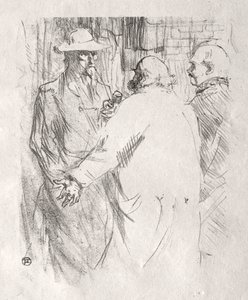 シナイのふもと：クレメンソーアバスク、1898年。 作： Henri de Toulouse Lautrec