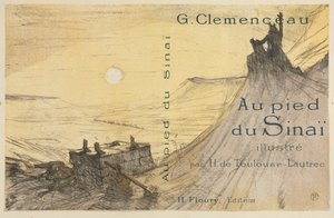 シナイのふもと：カバー、1898。 作： Henri de Toulouse Lautrec