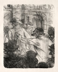 シナイのふもと：クラクフの布ホール、1898年。 作： Henri de Toulouse Lautrec