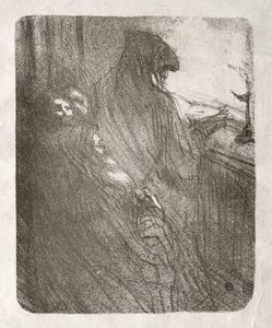 シナイのふもと：ポーランドのユダヤ人の祈り、1898年。 作： Henri de Toulouse Lautrec