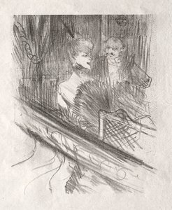 シナイのふもと：バロンモーズ、1898年。 作： Henri de Toulouse Lautrec