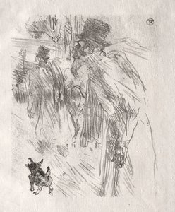シナイのふもと：ポーランドのユダヤ人、カールズバッド 作： Henri de Toulouse Lautrec