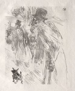 シナイのふもと：ポーランドのユダヤ人、カールスバッド、1898年。 作： Henri de Toulouse Lautrec