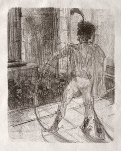 シナイ半島のふもと：シナゴーグでのシュロメ大騒ぎ 作： Henri de Toulouse Lautrec