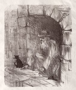 シナイ山麓：クラクフのバックショップ 作： Henri de Toulouse Lautrec
