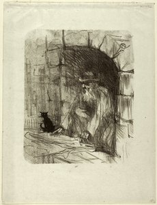 Au Pied du Sinaï より、クラクフの店の奥の部屋 作： Henri de Toulouse Lautrec