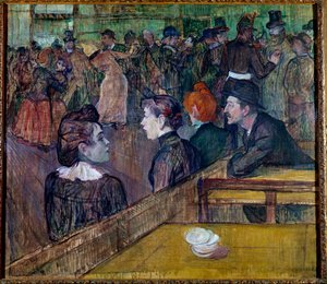 ムーラン・ド・ラ・ギャレットの舞踏会 作： Henri de Toulouse Lautrec