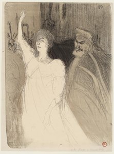 バルテとムネ＝シュリー、アンティゴネにて 作： Henri de Toulouse Lautrec